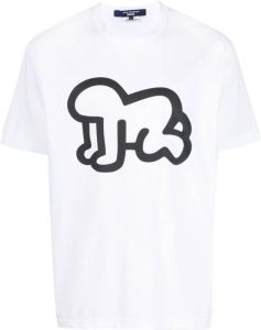 Junya Watanabe MAN T-shirt met print Wit