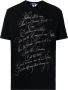 Junya Watanabe MAN T-shirt met tekst Zwart - Thumbnail 1