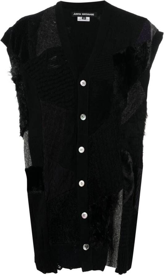 Junya Watanabe Hemd met patch Zwart
