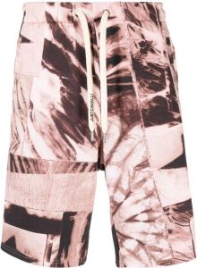 Just Cavalli Bermuda shorts met abstracte print Beige