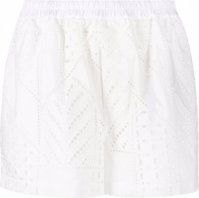 Just Cavalli Broderie anglaise shorts Wit