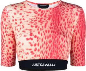 Just Cavalli Cropped top Roze