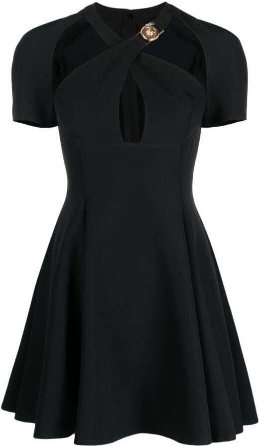 Just Cavalli Satijnen mini-jurk Zwart
