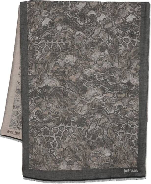 Just Cavalli Fijngebreide sjaal Beige
