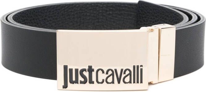 Just Cavalli Gespriem met logoprint Zwart