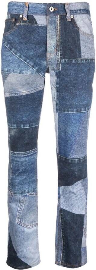 Just Cavalli Jeans met patchwork Blauw