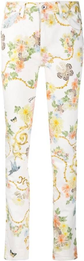 Just Cavalli Jeans met print Wit