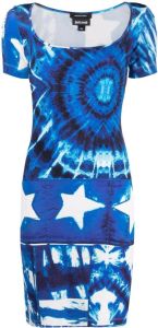 Just Cavalli Jurk met sterrenprint Blauw