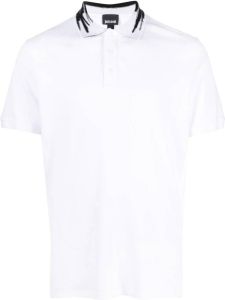 Just Cavalli Poloshirt met logo kraag Wit