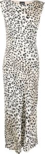 Just Cavalli Maxi-jurk met luipaardprint Beige
