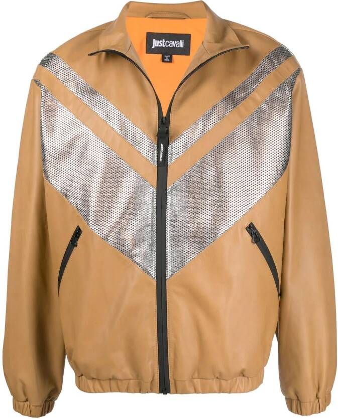 Just Cavalli Metallic bomberjack Beige