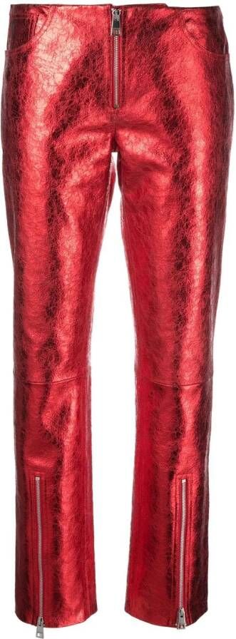 Just Cavalli Metallic broek Rood