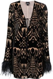 Just Cavalli Mini-jurk met geometrische print Zwart