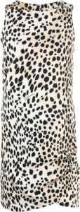 Just Cavalli Mini-jurk met luipaardprint Beige