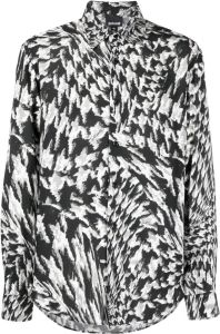 Just Cavalli Overhemd met abstracte print Zwart