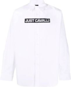 Just Cavalli Overhemd met logoprint Wit