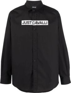 Just Cavalli Overhemd met logoprint Zwart