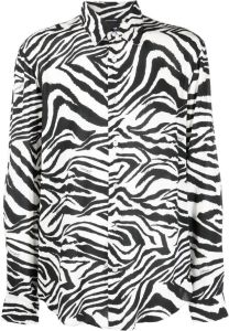 Just Cavalli Overhemd met zebraprint Zwart