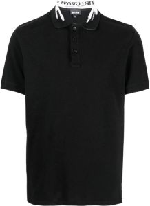 Just Cavalli Poloshirt met logoprint Zwart