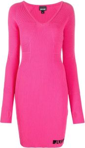 Just Cavalli Ribgebreide jurk Roze
