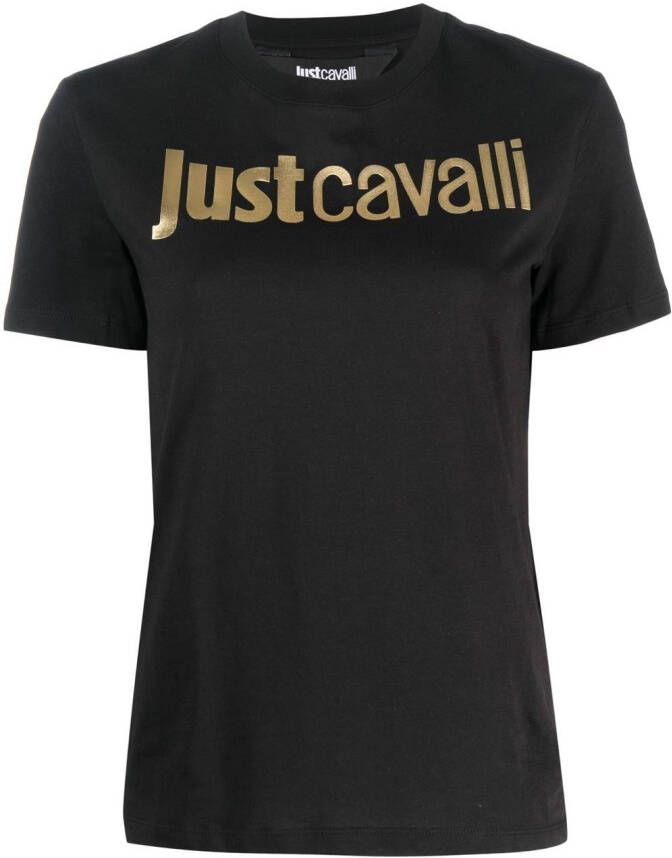 Just Cavalli Sweater met logo-reliëf Zwart