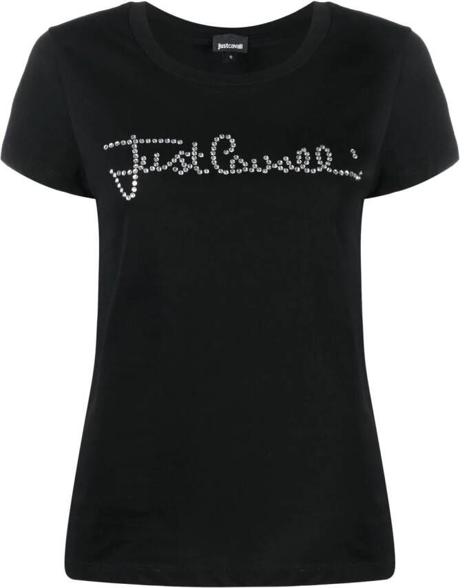 Just Cavalli T-shirt met logo Zwart