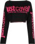 Just Cavalli Top met geborduurd logo Zwart - Thumbnail 1