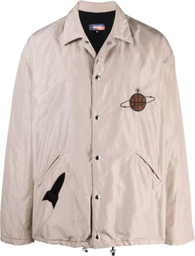 Just Don Shirtjack met patch Beige