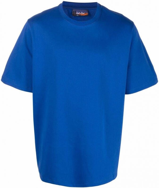 Just Don T-shirt met logoband Blauw