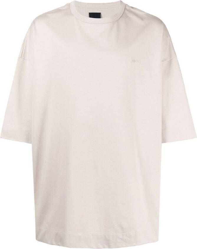 Juun.J T-shirt met grafische print Grijs
