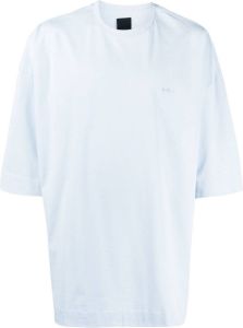 Juun.J T-shirt met geborduurd logo Blauw