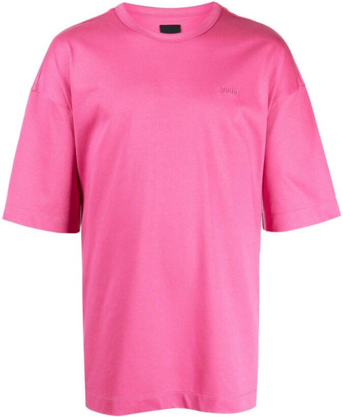 Juun.J T-shirt met print Roze