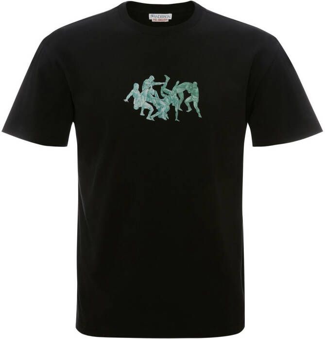 JW Anderson T-shirt met print Zwart