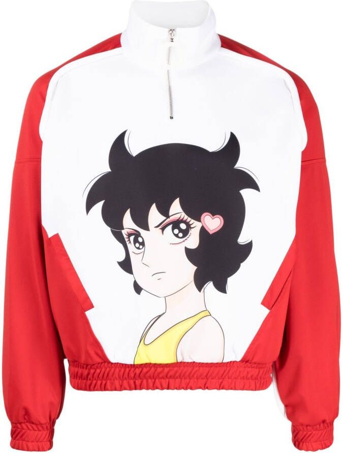 JW Anderson Trui met halve rits Rood