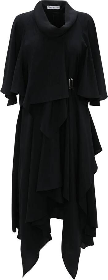JW Anderson Asymmetrische jurk Zwart