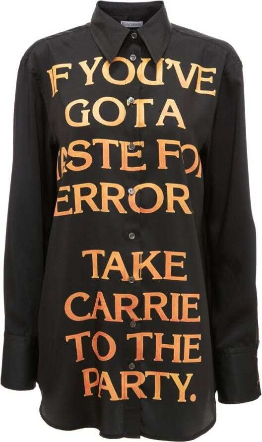 JW Anderson Blouse met tekst Zwart