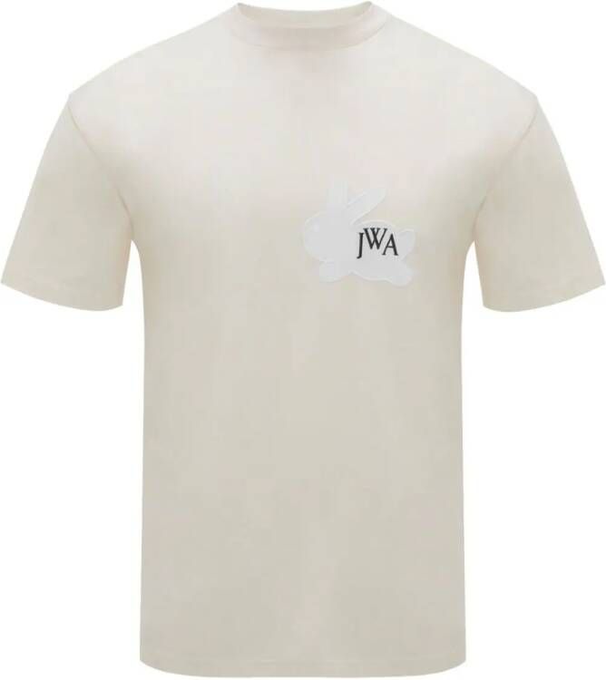 JW Anderson T-shirt met geborduurd logo Beige