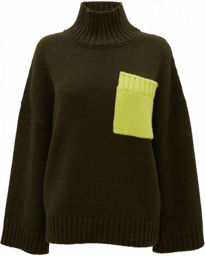 JW Anderson Coltrui met opgestikte zak Groen