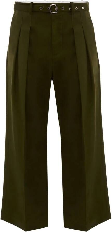 JW Anderson Geplooide pantalon Groen