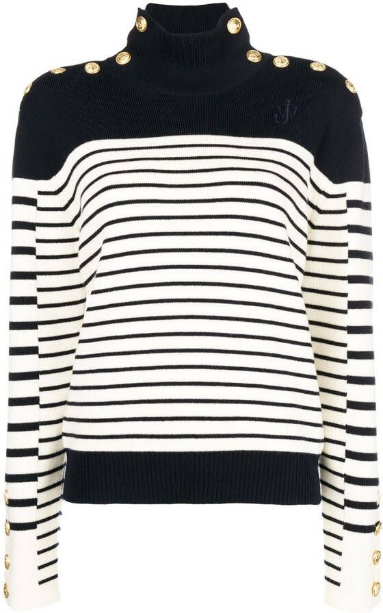 JW Anderson gestreepte trui Blauw