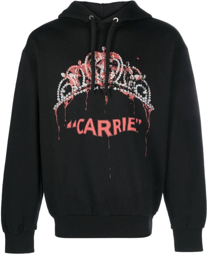 JW Anderson Hoodie met print Zwart