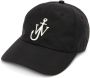 JW Anderson Honkbalpet met logo Zwart - Thumbnail 1