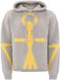 JW Anderson Intarsia hoodie Grijs - Thumbnail 1