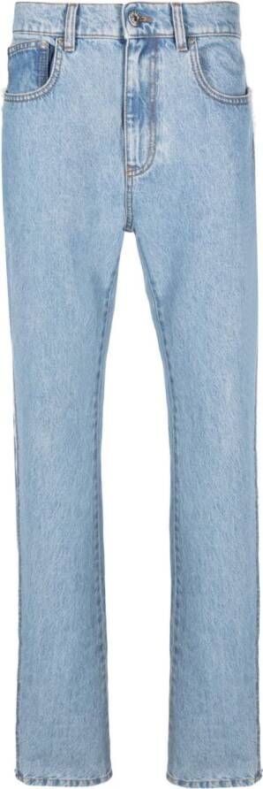 JW Anderson Jeans met logopatch Blauw