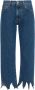 JW Anderson Jeans met logopatch Blauw - Thumbnail 1