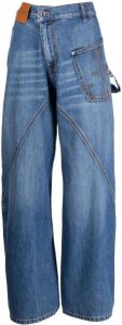 JW Anderson Jeans met wijde pijpen Blauw