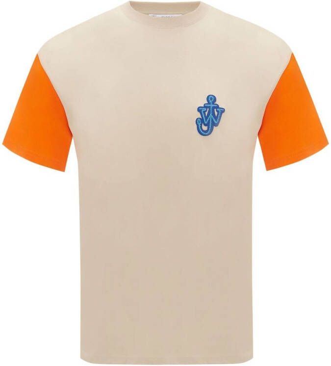 JW Anderson T-shirt met logopatch Beige