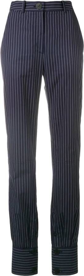 JW Anderson klassieke broek met pinstrip Blauw