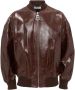 JW Anderson Leren bomberjack Bruin - Thumbnail 1