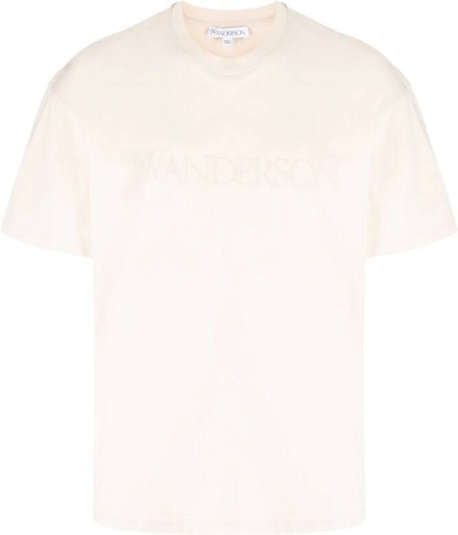 JW Anderson T-shirt met ronde hals Beige